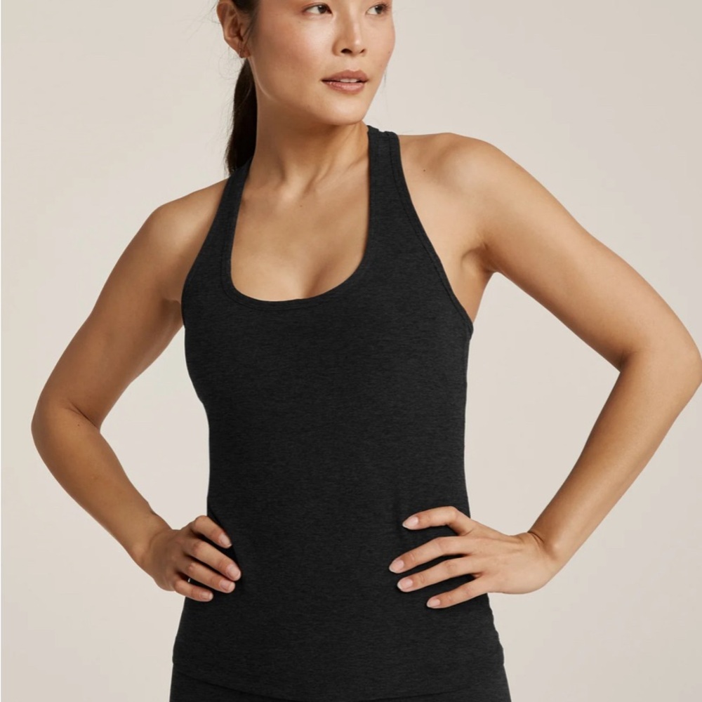 Beyond Yoga top spacedye with shelf bra